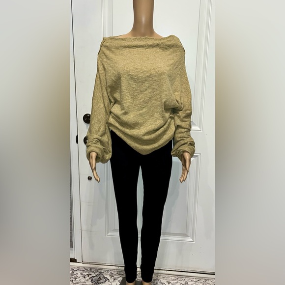 Freepeople Asymmetrical Cowl Neck Line Top - Picture 1 of 3